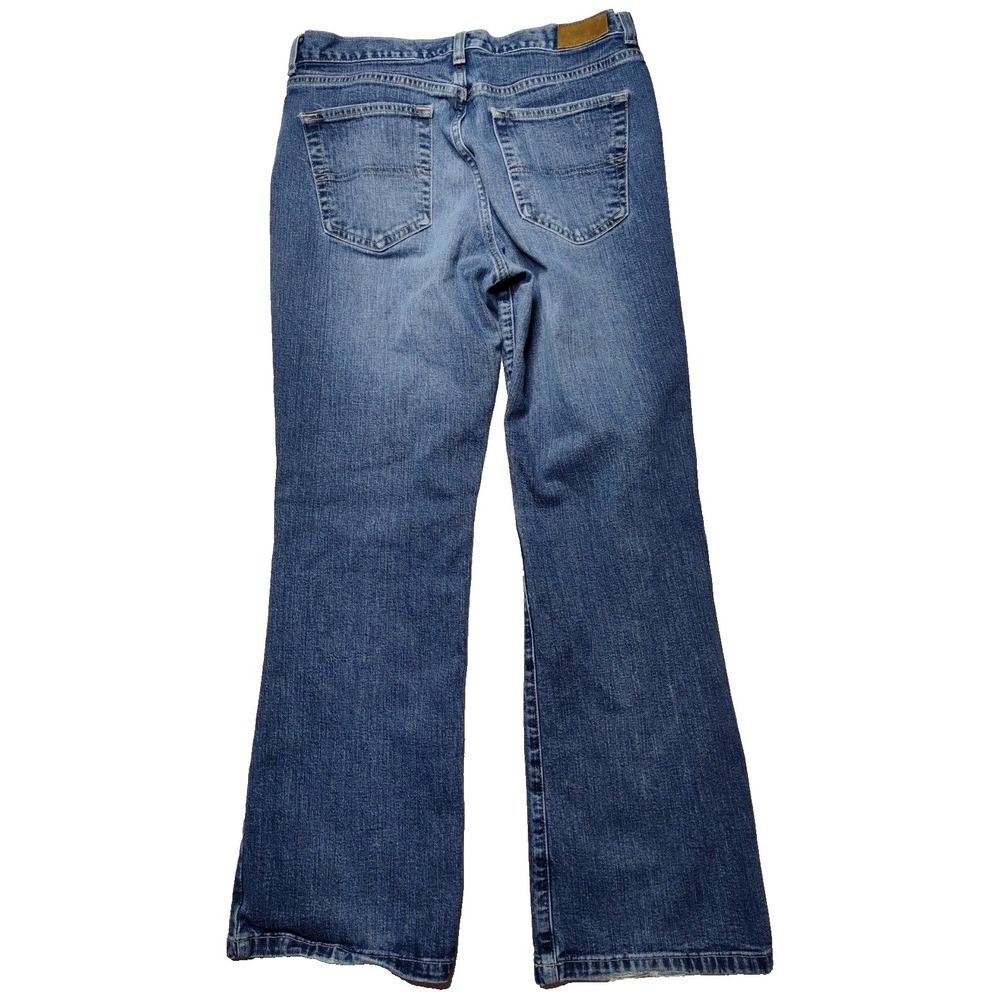 VTG TOMMY HILFIGER HIPSTER BOOT Women Petite Size 8P Denim Blue Jeans
